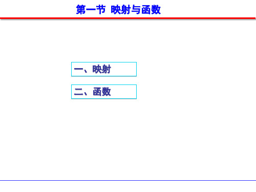 第一节  映射与函数课件