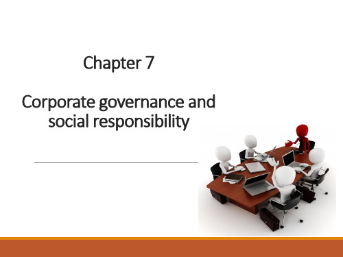 ACCA F1 Ch7 Corporate governance and social responsibility