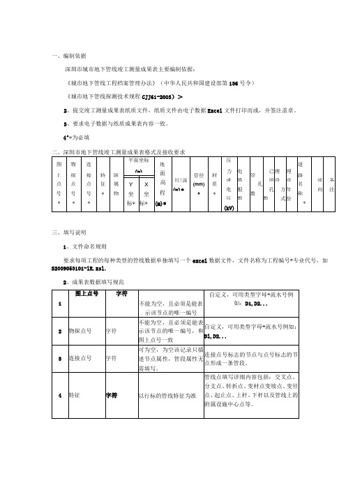 深圳市新地下管线数据使用说明