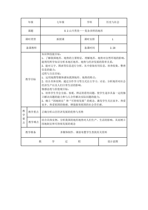 5.2.1复杂多样的地形