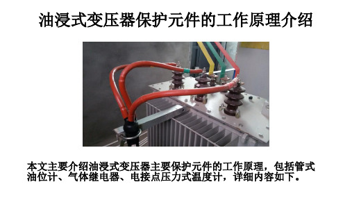 油浸式变压器保护元件的工作原理介绍