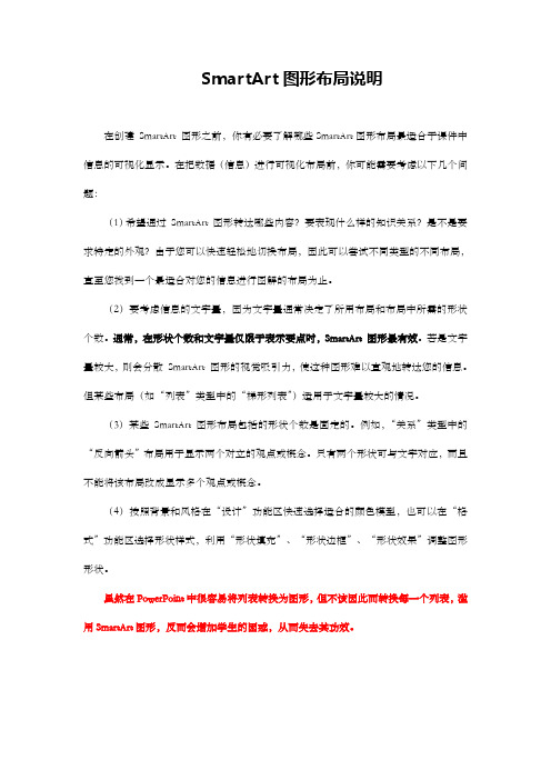 有关SmartArt图形的说明8页