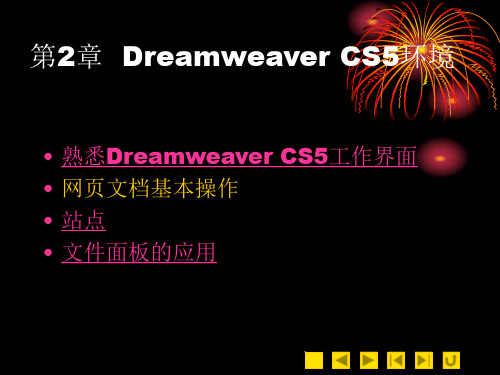 第2章DreamweaverCS5环境精品PPT课件