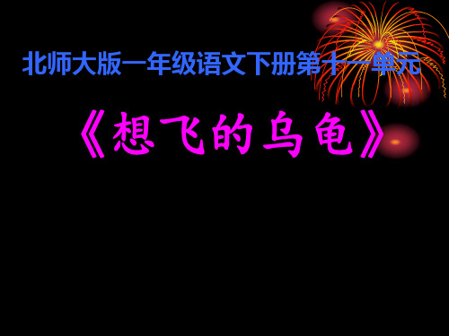 北师大版一年级语文下册《一 愿望  想飞的乌龟》公开课课件_30