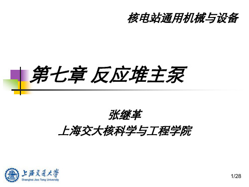 核电站通用机械与设备第七章反应堆主泵