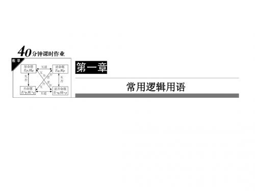 人教A版高中数学选修2-1课件【6】简单的逻辑联结词