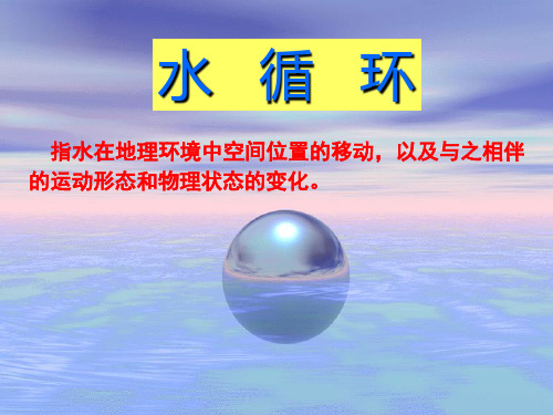 水循环和洋流(一) 湘教版优质课件