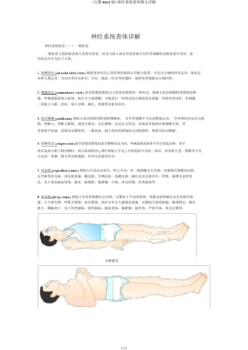 (完整word版)神经系统查体图文详解