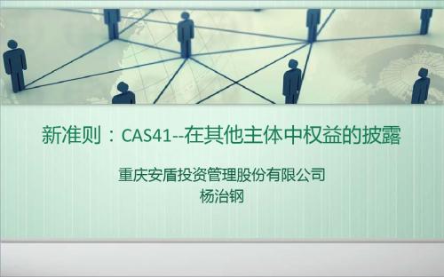 新会计准则教案--其他主体中的权益披露