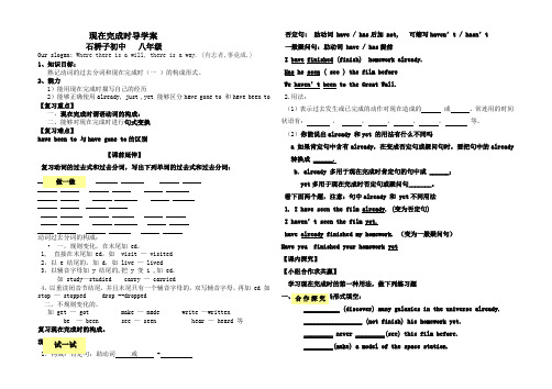 现在完成时学案