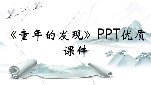 《童年的发现》PPT优质课件