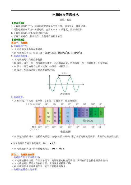 电磁波与信息技术 知识讲解