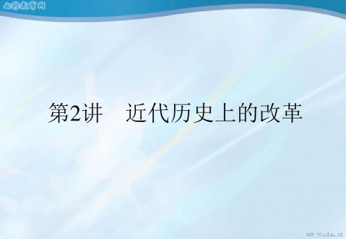 2013高考历史人教版选修ⅰ一轮复习课件第2讲近代历史上的改革.