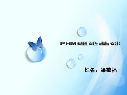 PHM理论基础第3讲ppt课件