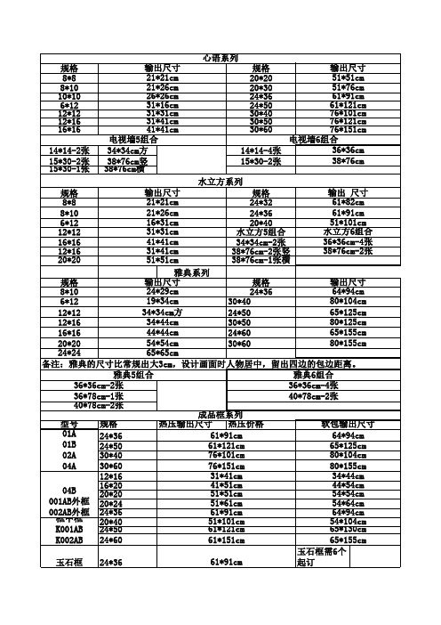 相框尺寸8