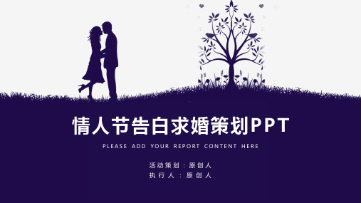 情人节告白求婚策划PPT