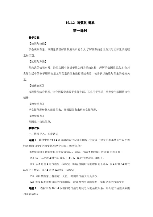 19.1.2   函数的图像    教案