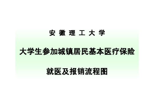 大学生参加城镇居民基本医疗保险就医及报销流程图