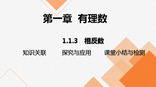 1.2.3 相反数 2024-2025-学年度-人教版(2024)数学七年级上册