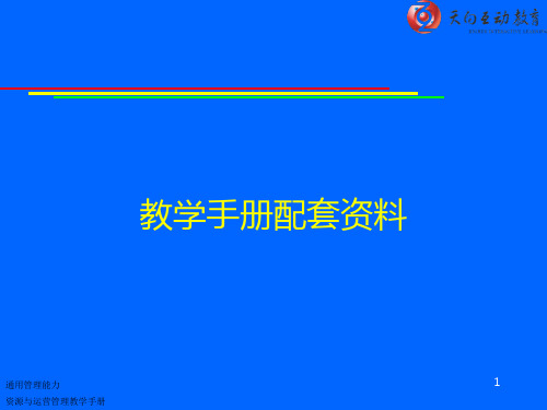 《资源与运营管理》课程教学配套社会PPT课件