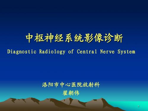 中枢神经系统基本病变影像