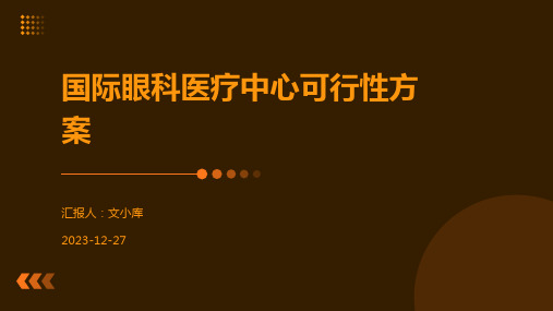 国际眼科医疗中心可行性方案