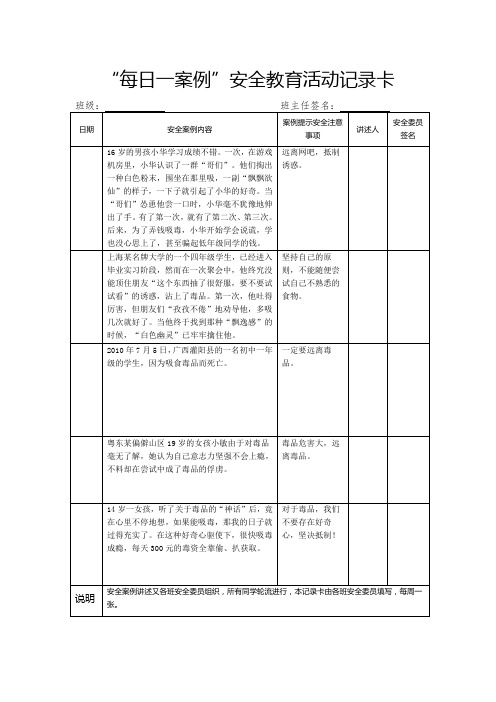 禁毒安全每日一案例 - 副本