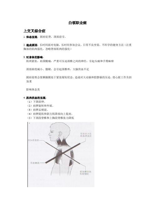 白领职业病 上交叉综合症讲解课件