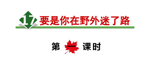 (部编版)小学语文二级下册《要是你在野外迷了路》PPT完美课件2