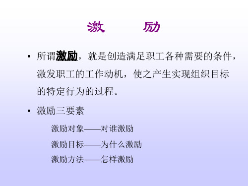 管理学激励技巧