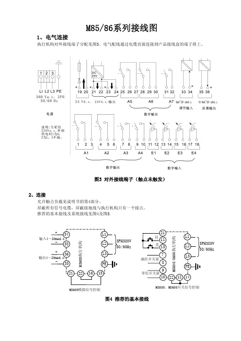 重庆川仪m8500,m8600接线图