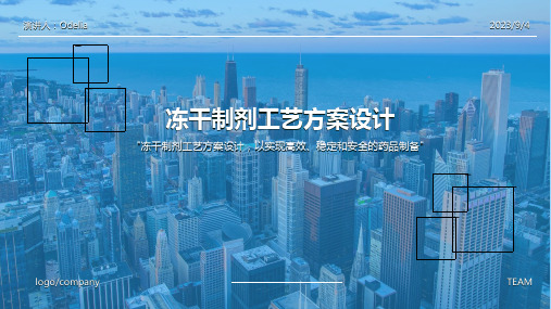 2023年冻干制剂工艺与车间设计方案方案模板 (2)