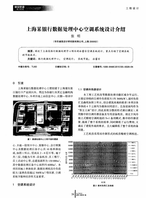 上海某银行数据处理中心空调系统设计介绍