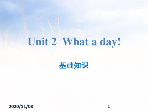 牛津译林版六年级上册英语 《What a day!》基础知识PPT教学课件