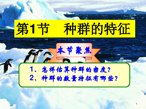 人教版高中生物必修3课件：4.1 种群的特征(共51张PPT)