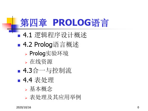 AI PROLOG语言