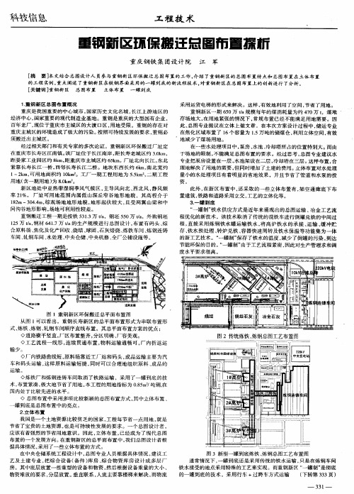 重钢新区环保搬迁总图布置探析