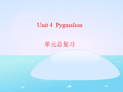 人教版高中英语选修8 Unit4 单元总复习参考课件