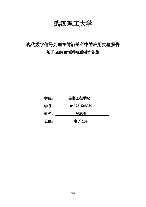 表面肌实验报告