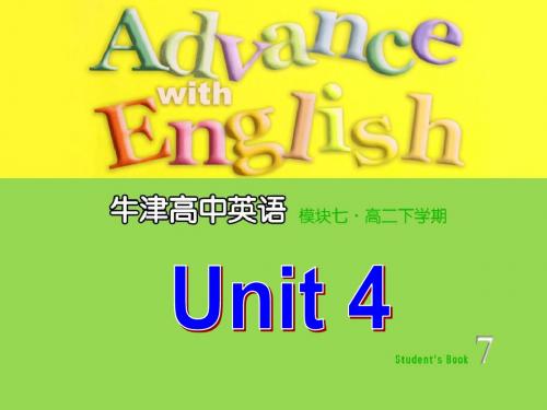 牛津高二模块七Unit4Language points课件