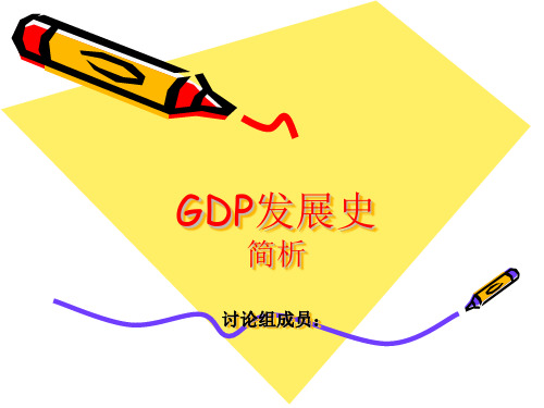 GDP发展史简析