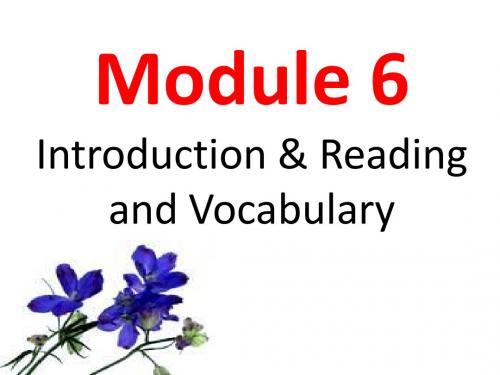 module 6  Introduction & Reading and Vocabulary