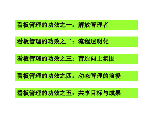 看板管理培训PPT课件