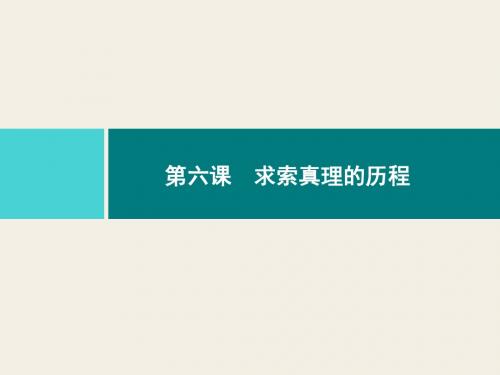 高中政治人教版必修四课件：6-1人的认识从何而来