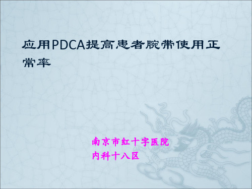 腕带使用率PDCAppt课件