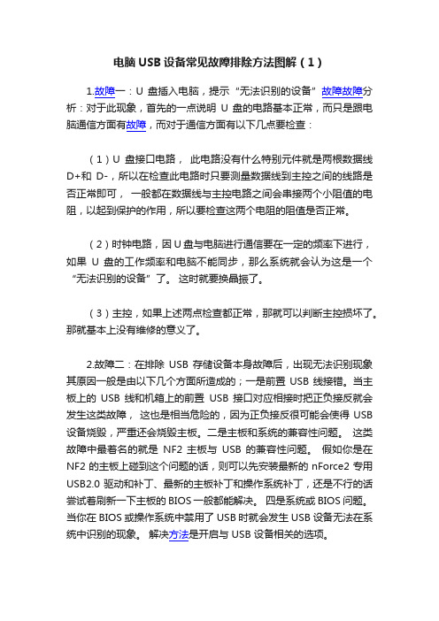 电脑USB设备常见故障排除方法图解（1）