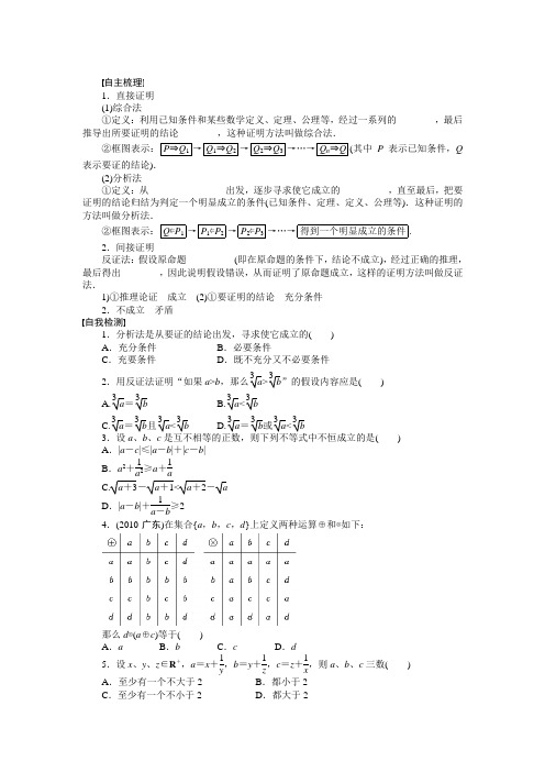 证明方法中的几种方法