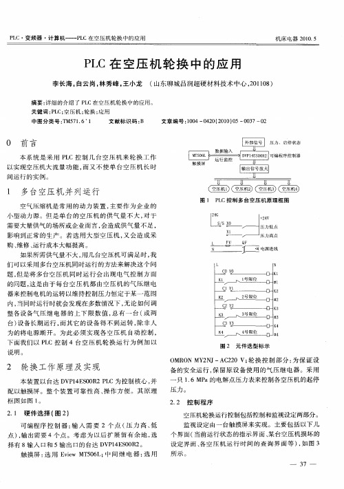 PLC在空压机轮换中的应用