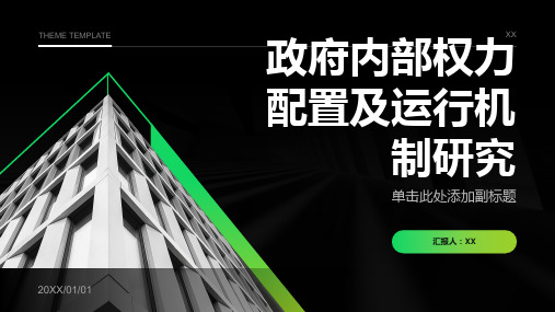 政府内部权力配置及运行机制研究