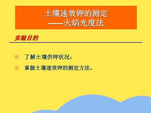 WB 土壤速效钾的测定(“土壤”相关文档)共6张